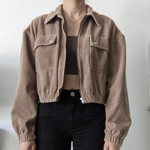 Brown Corduroy Jacket From Urban